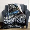 Name Custom Snoop Dogg Print Flannel Blanket High Quality Warm Comfortable Cover for All Seasons Perfect for Gifts Home Decor
