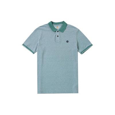 Color Block Outdoor Freizeit Atmungsaktives Kurzarm Poloshirt Herren Poloshirts Blau A2PFM-CL6
