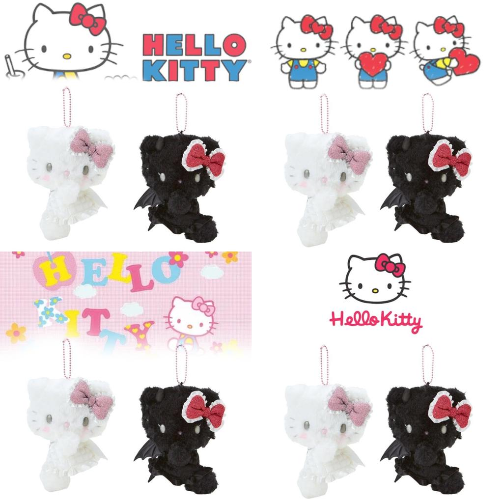 Entzückender Engel und Teufel Kt Plüschanhänger Niedliche Japanische Cartoon Katze Puppe Geschenk