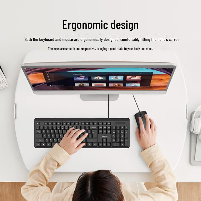 Lenovo Business Wired Keyboard Mouse Set