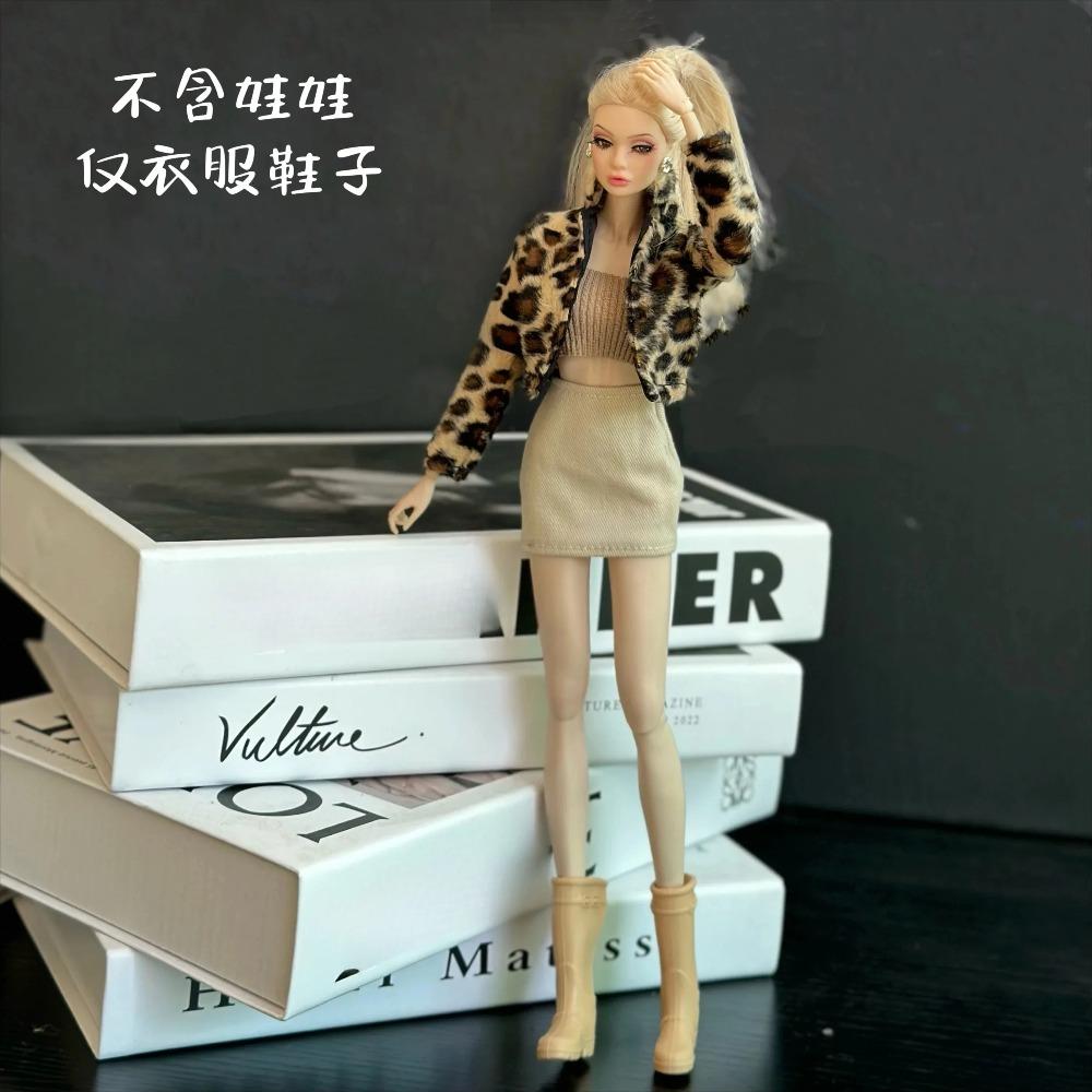 2025 New Clothes Set + Shoes / 30cm Doll Clothing Suit Plush Coat Top Skirt Pant Sweater Outfit for 1/6 Doll Clothes / Diy Toys