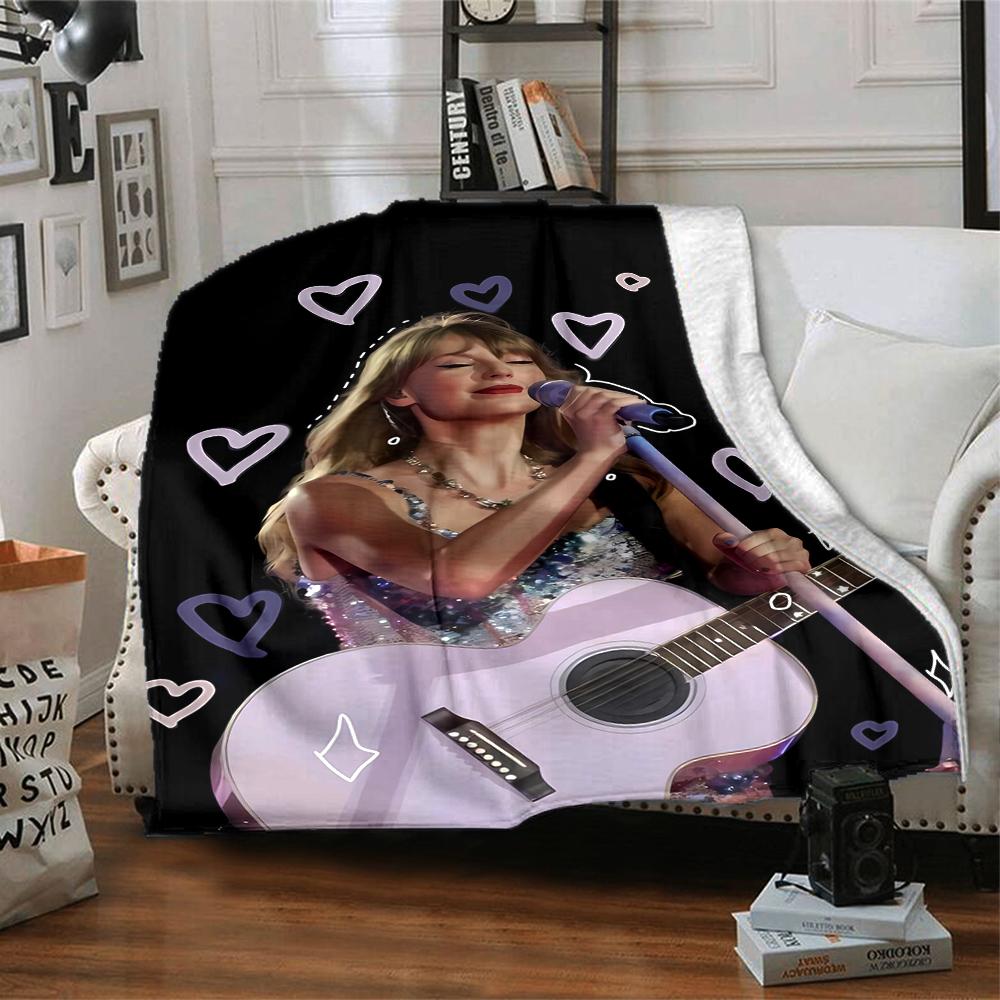 1pc Taylor Swift2 Blanket, Gift, for Men and Women, Soft Blanket, Good for Sofa Bed Couch Travel, Lightweight Flannel Blanket