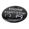 Black Carbon Fiber Keyless Engine Push Start Button Cover For 15-23 Ford Mustang