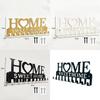 Home Key Holder Wall Mount Iron Geometric Decor For Office Organization