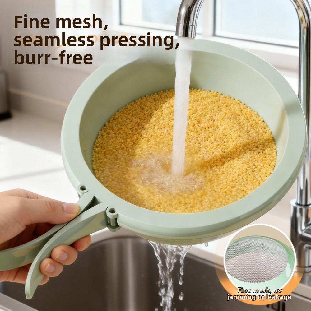 Plastic Double-Layer Drain Basket Sturdy Dustproof Fruit Washing Basket Thickened Efficient Kitchen Storage Baskets