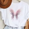 Fashion Women Beautiful Wings Print T Shirt Funny Casual O-neck Short Sleeves T-shirt Summer Female Tee Shirt