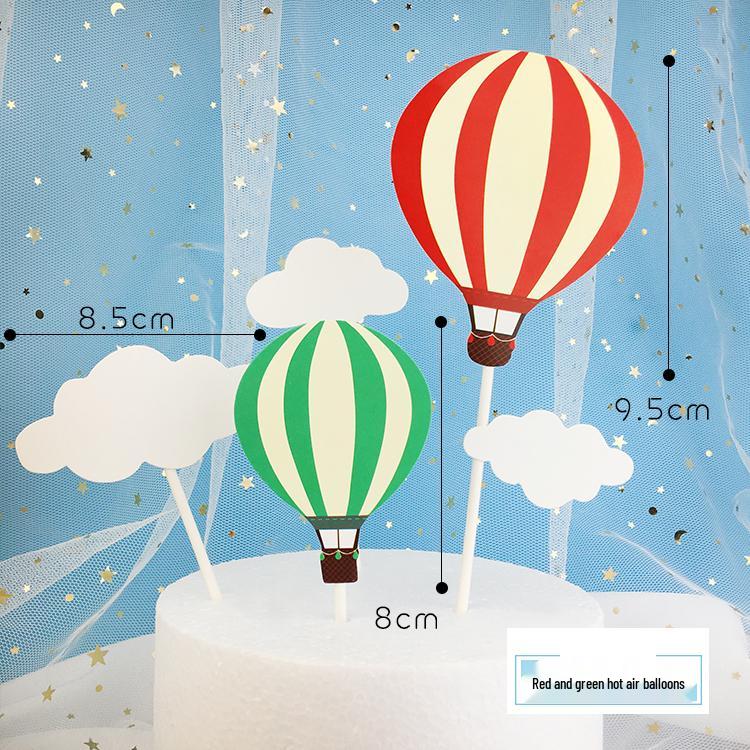 Happy Birthday Rainbow Cake Toppers: Stars, Clouds & Balloons