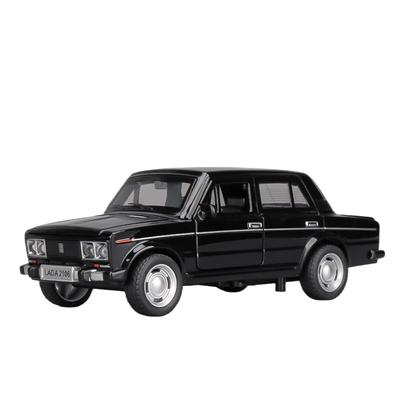 1/32 Russian LADA 2106 Alloy Model Cars Toy Diecasts Metal Casting Pull Back Music Light Car Toys for Children Vehicle