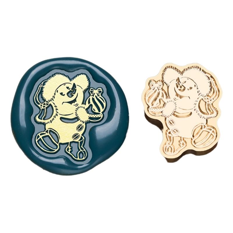 Christmas Seal Stamp Head Replacement, Embossed Seal Stamp Head for Seal Envelope, Invitations Scrapbooking Decoration