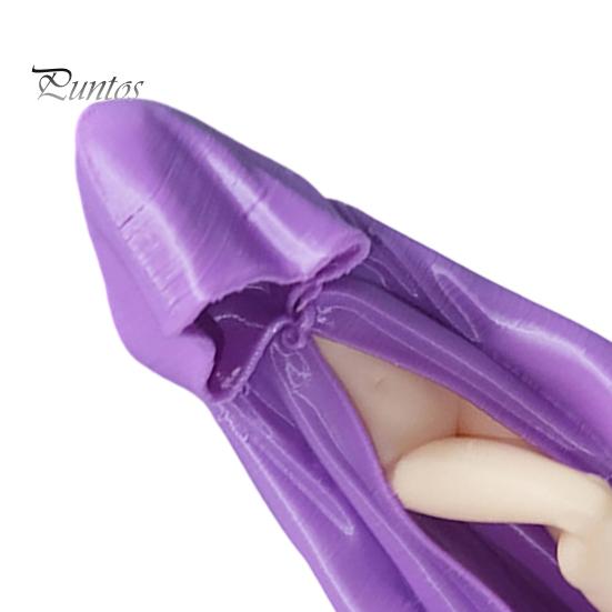 Soft Furnishing Accessory Purple Robe Girl Ornament, Gothic Halloween Style Sculpture, Durable Decor Figurine PLA Unique Collectible Figurine,