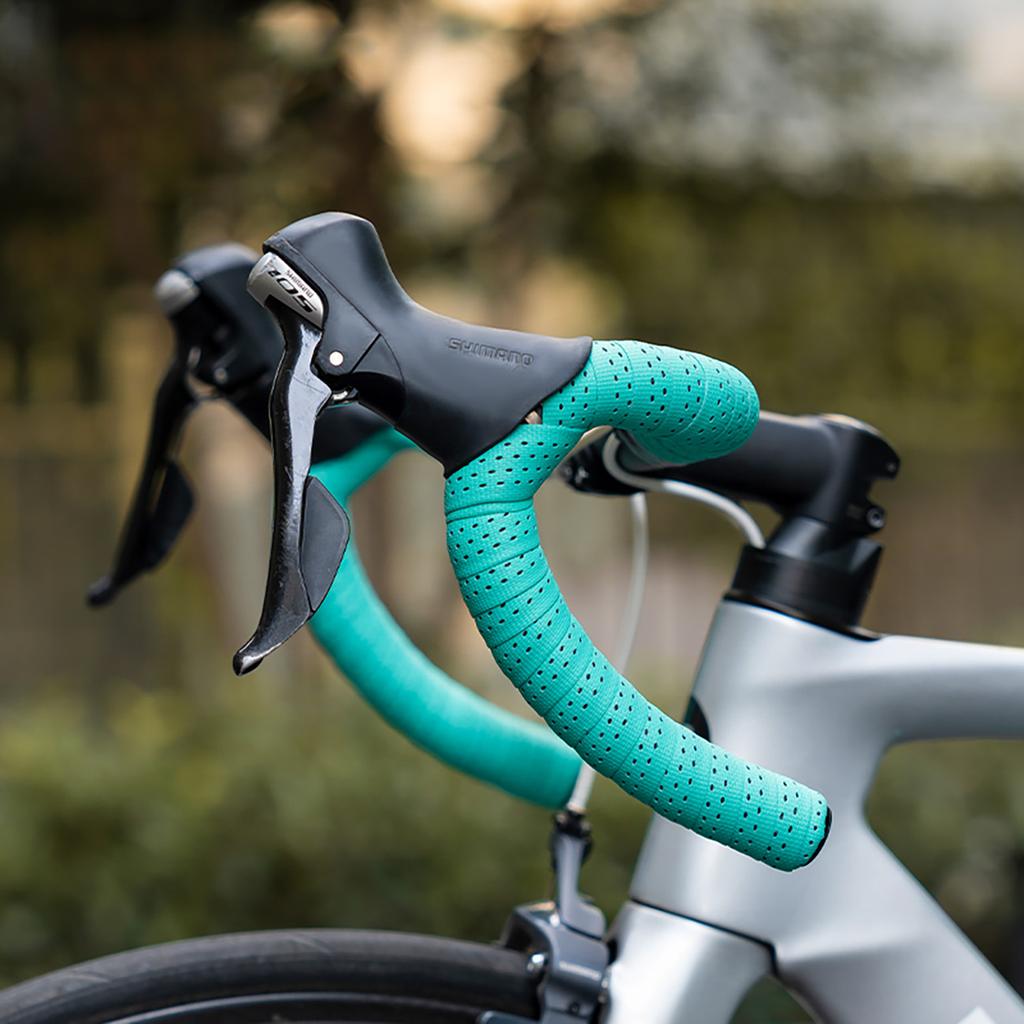 Shark Pattern EVA Foam Bicycle Handlebar Tape - Black