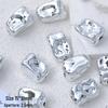 Silver-Plated Y2K Acrylic 3D Spacer Beads for DIY Jewelry Bracelets