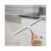 Bathroom Squeegee Shower with Suction Cup Hook for Glass, Mirror, Door Cleaning Anti-rust Stainless Steel