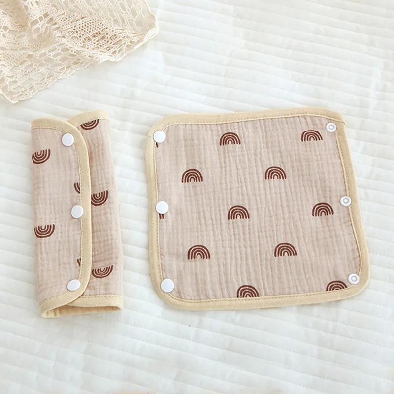 

Baby Safety Belt Accessories Plush Cushion Shoulder Strap Cover Baby Waist Stool Drooling Bib Baby Strap Bib For Kids
