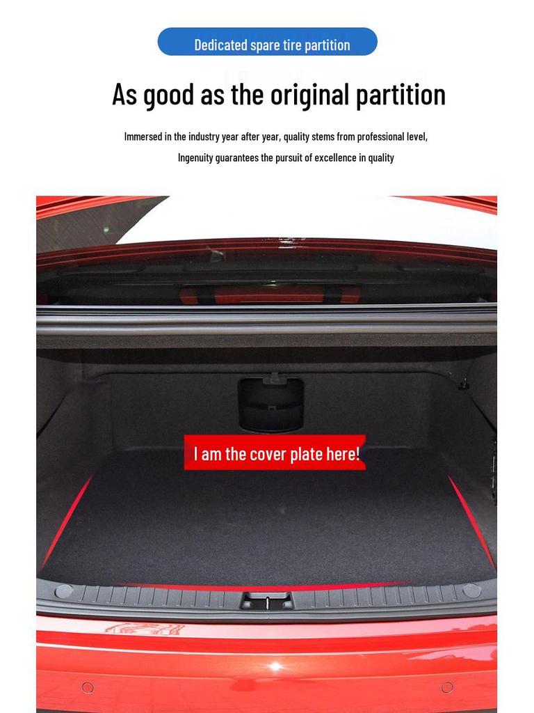 BYD F0 New Energy E1 Spare Tire Cover & Trunk Partition Carpet Mat