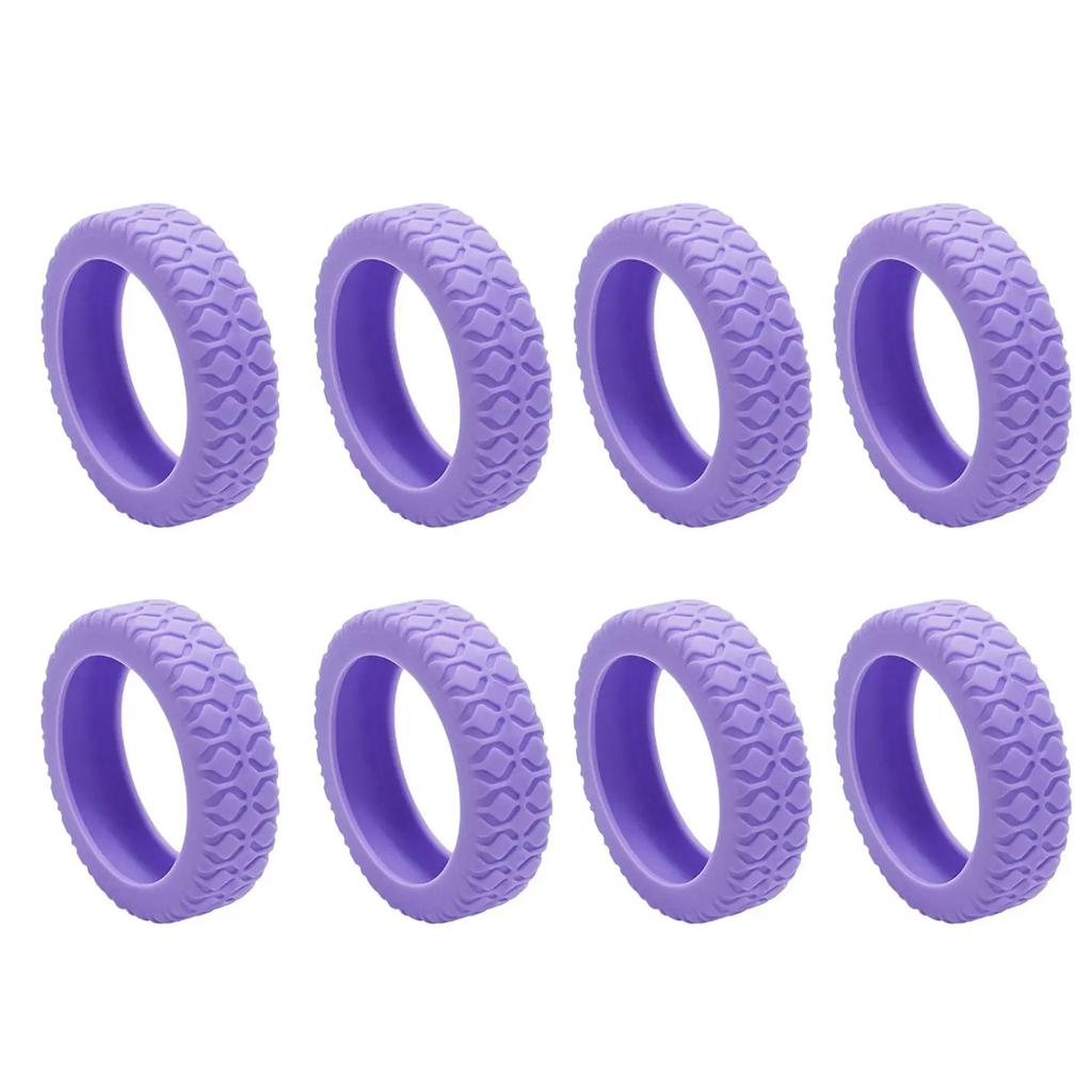 8pcs Travel Suitcases Wheel Protection Cover Anti Slip Wear Resistant Silicone Silents Protector for Carry on Luggage Caster