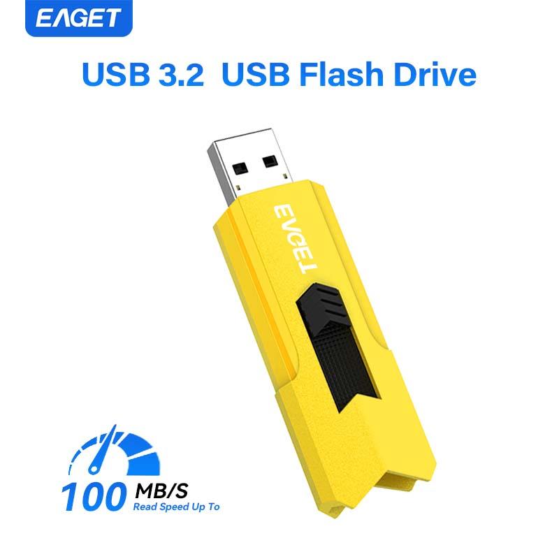 Flash Drive USB 3.2 Flash Drive Retractable Thumb Drive 64G/128GB USB Drive Jump Drive Ultra High Speed USB 3.2 Memory Stick