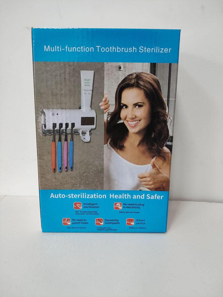 Multifunctional Automatic Toothbrush Holder and Squeezer - Wall-Mounted, Punch-Free