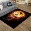 Dynamic Soccer Stadium Money Area Rug Sports Theme Pattern Carpet Boys' Bedroom Game Room Decorative Floor Mat
