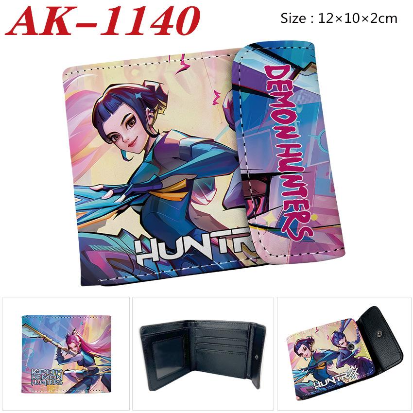 Anime Cartoon Rumi Zoey Demon Hunters PU Leather Wallet Card Bag Birthday Gift