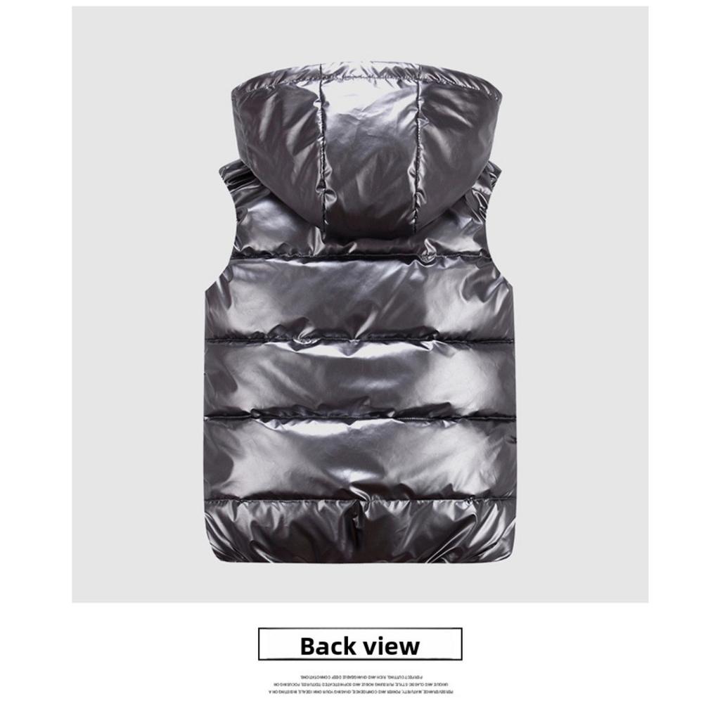 Parent Child Outfit, Cotton Vest, Winter New Style, Shiny Cotton, Shoulder Cotton Vest