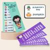 Portable English High-Frequency Word Learning Cards for Elementary Kids