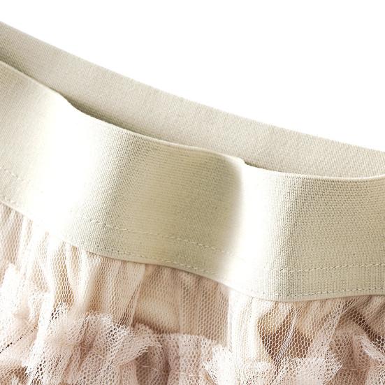Women Skirt High Waist A-line Big Swing Ruffle Solid Color Scattered Hem Pleated Patchwork Solid Color Princess Style Elastic Waist Maxi Skirt