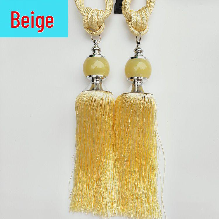 Jade Tassel Fringe Curtain Tie for Living and Bedroom Decor