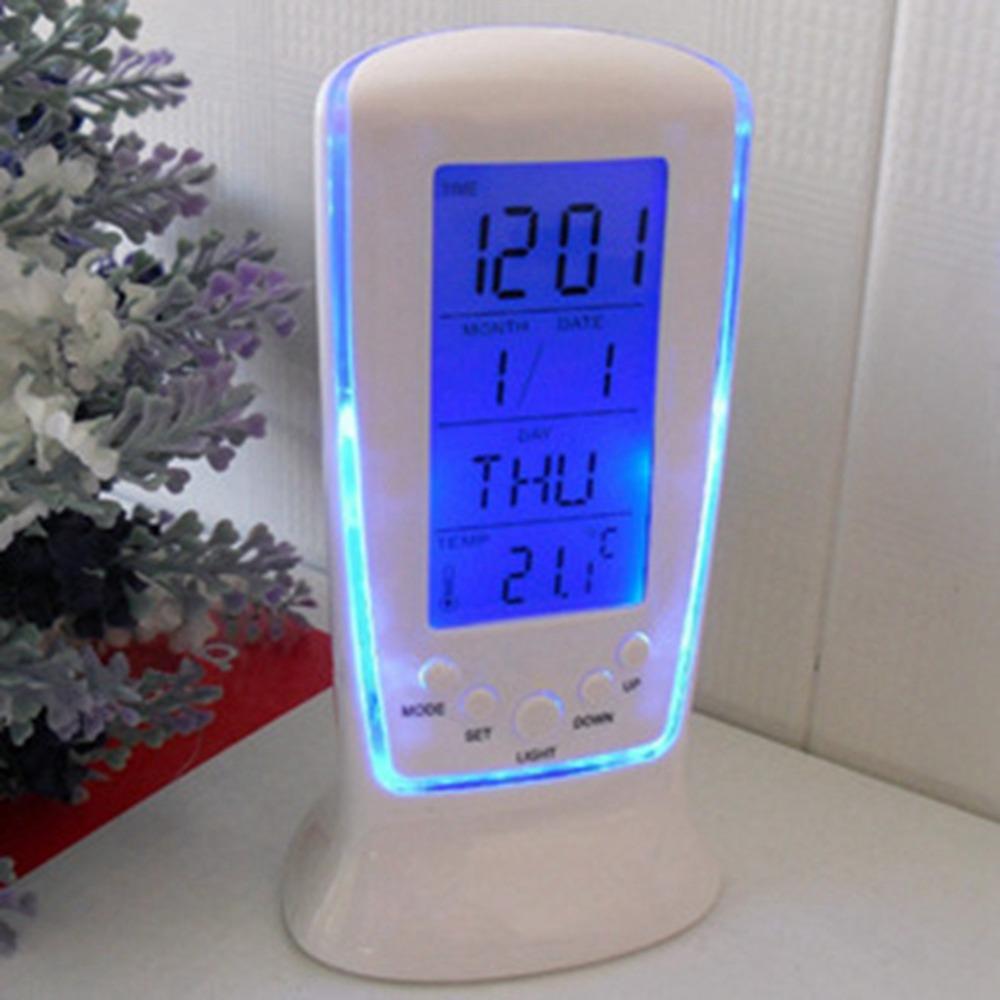 ABS Shell Luminous Alarm Clock Temperature Display LED Alarm Clock Mini Alarm Clock Nightstand Use