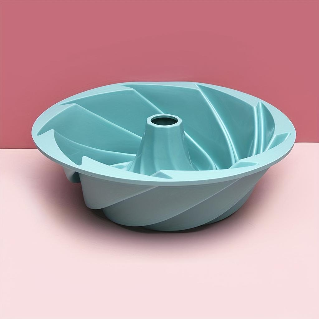 1 stück Silikon Gugelhupfform Lebensmittelqualität Antihaft-Kuchenform Zyklon-Kuchenform Silikon Chiffon-Pfanne Backform Backzubehör Küchenbedarf