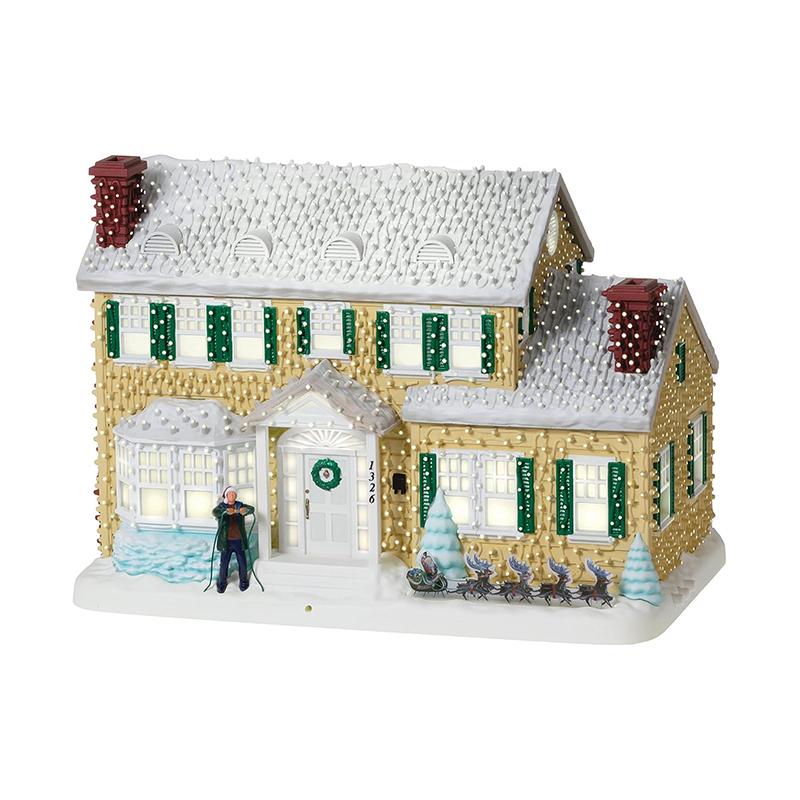 Christmas Village Ornament Christmas Vacation Village Snow Village For Holiday Decorations Griswold Style House Xmas Ornaments