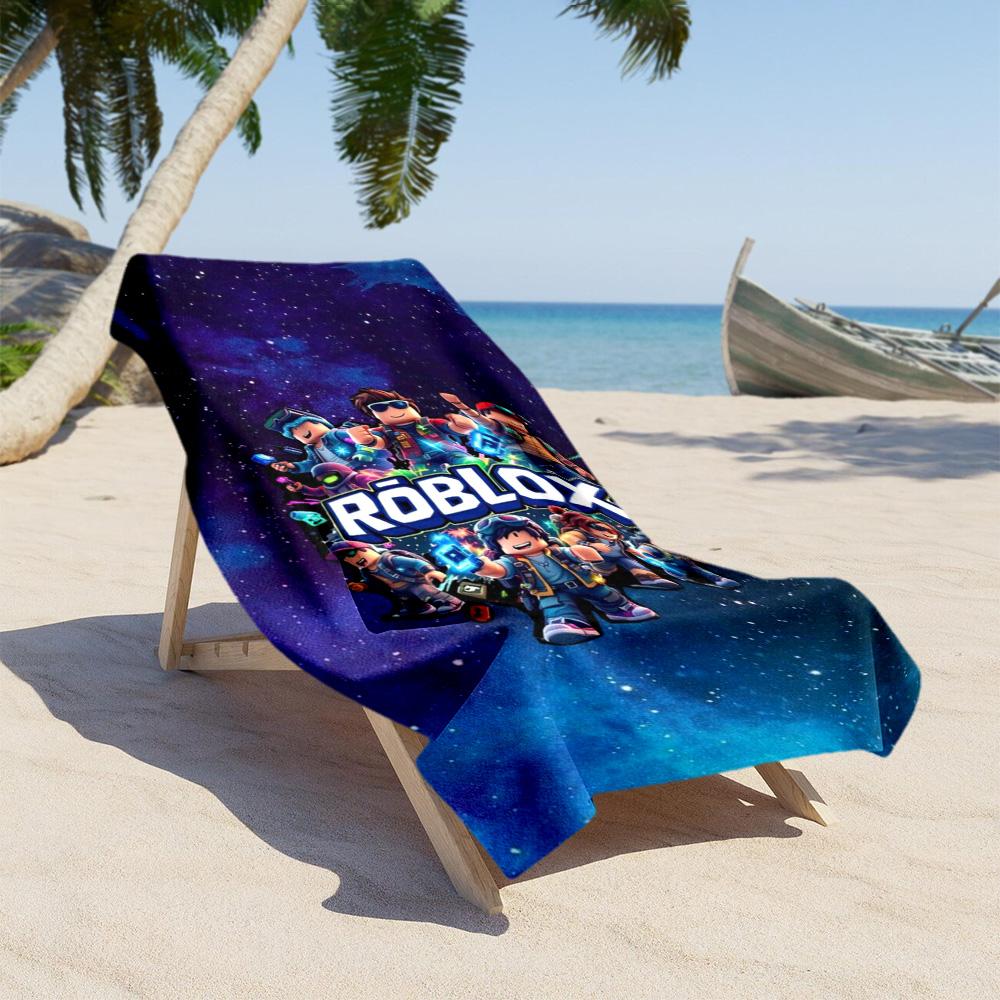 Roblox Strandtuch Weich Langlebig Schnelltrocknend Bequem Leicht Perfekt für Reisen Yoga Camping und Schwimmen