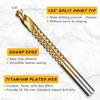 6pcs Hole Opening Twist Bore Bits 3-8MM HSS Drill Bits Grooving Drills Hand Drill Accessories
