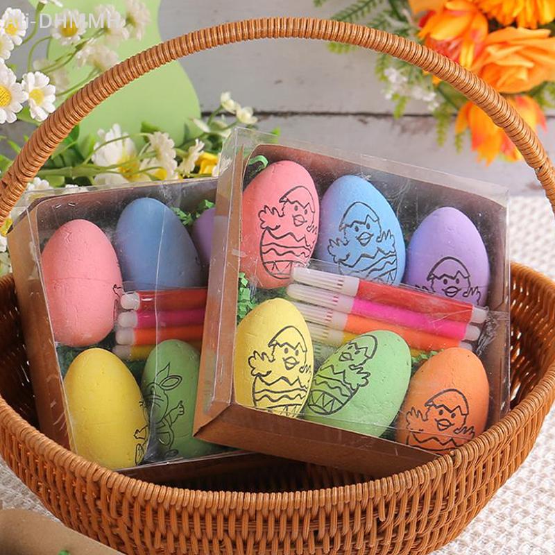 ZLinKJ Easter DIY Hand-painted Eggs Cartoon Bunny Painting Eggs Kit Children's Handmade Gifts Easter Decoration