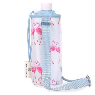 LAURA ASHLEY Plastic Bottle Holder Girls Holder Case Shoulder Strap Included Cold Storage Pretty Flamingo N3771100