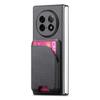 For Oppo Find N5 5G Magnetic Case Kickstand Denim Texture Leather Back Cover with Detachable Card Bag