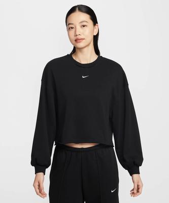 Sportswear Chill Terry Oversized French Terry Crewneck Sweatshirt W - Black:Sale / If0229-010