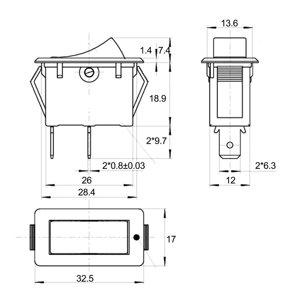 2-Pin Switch HY35C Pushbutton Switch Industrial Applications Industrial And Household Use Weather-Resistant For Air Compressor
