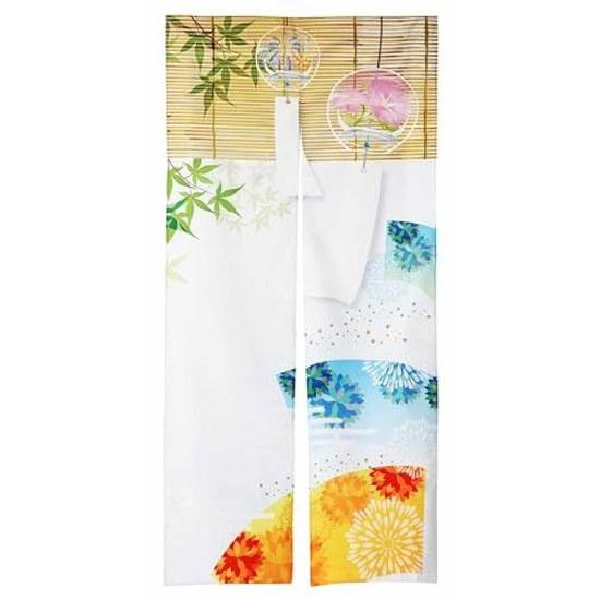 next.design noren summer seasonal wind chimes morning glory reed screen curtain fireworks decoration long length 180cm stylish design room store style