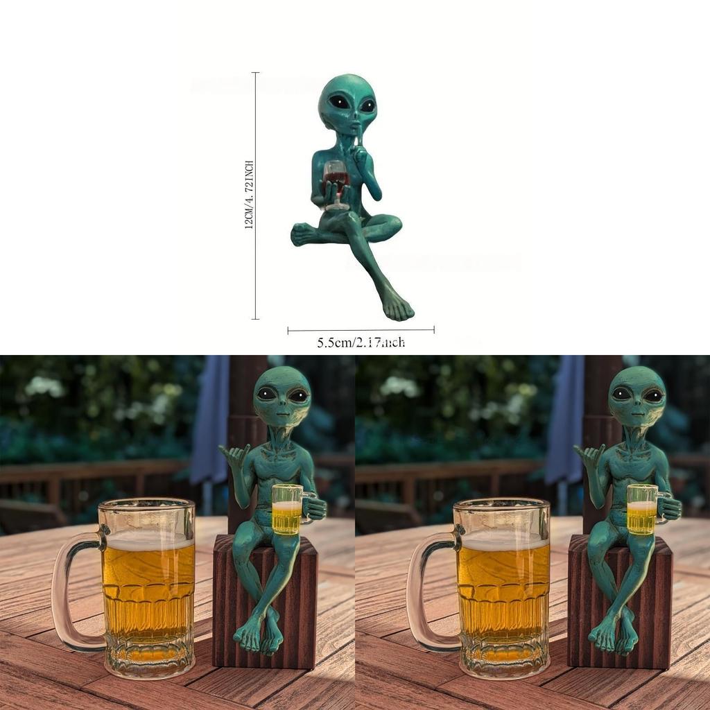Alien Resin Sculpture Fun Figurine For Home Decor And Collectors