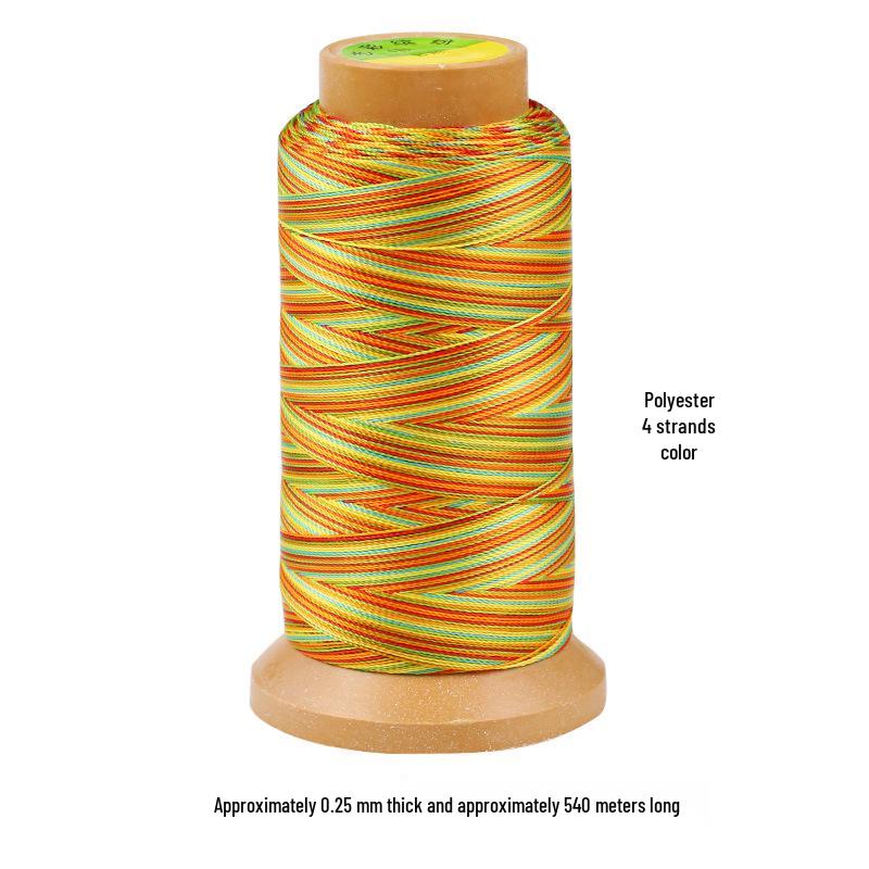 Colored Polyester Thread for DIY Beading and Weaving