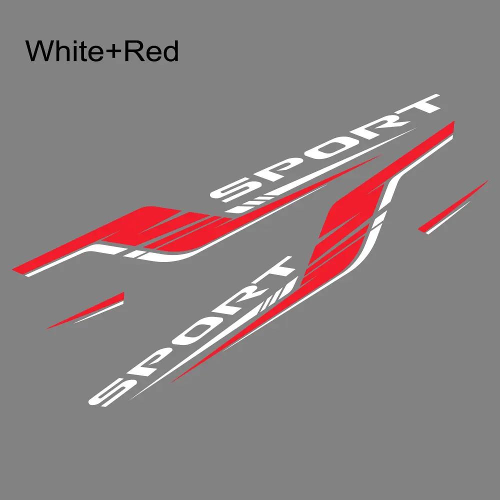 2PCS Car Door Side Stickers Waterproof Vinyl Decals Self-adhesive PVC Car Body Decoration Stickers Accessories For Honda Type-R