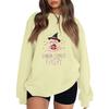 Women's Pullover Dropped Shoulder Halloween Print Sports Sweatshirt Top