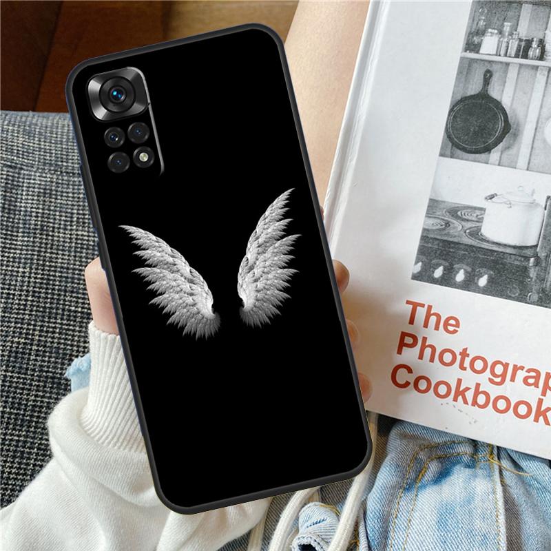 Fantasy Angel Girl Wings Phone Case For Redmi Note 12 11 10 9 8 Pro 8T 9S 10S 11S 12S 9A 10A 9C 10C 12C 13C Cover