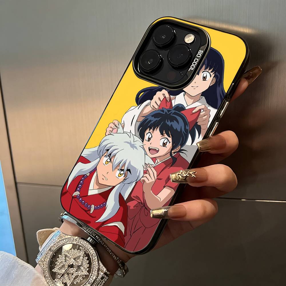 L-L-Inuyasha Phone Case For iPhone 17,16,15,14,13,12,11 Plus Pro Max Colored Silver Phone Case