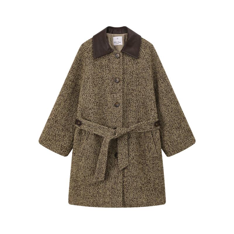 ELLE KIDS Girls' Quilted Raglan Winter Coat