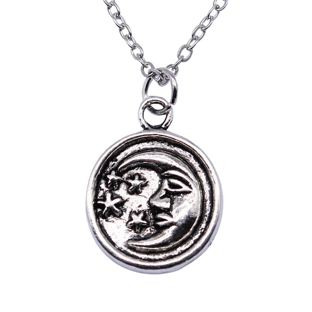 Necklace Chokers 40cm Short Chain The Sun Moon Kids' Jewelry Materials QN071