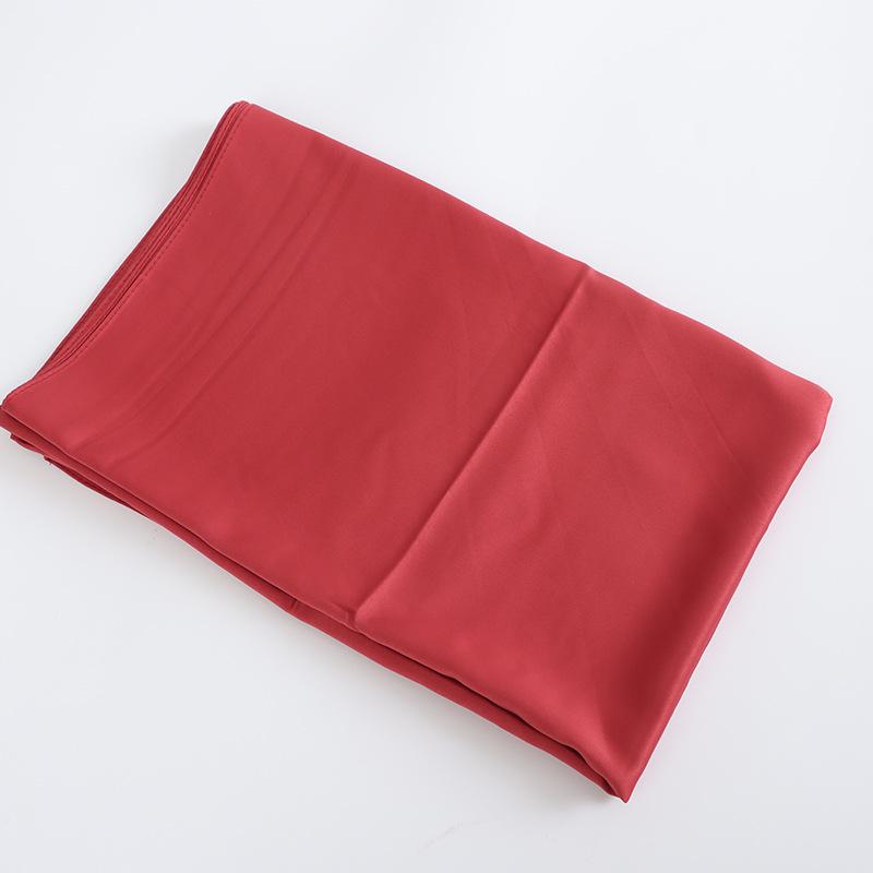 Middle Eastern Women's Sun Protection Imitation Silk Satin Headscarf