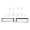 Vacuum Filter Side Brush Set Effective Cleanup Optimum Performance Long Life ABS Rubber for S50 S51