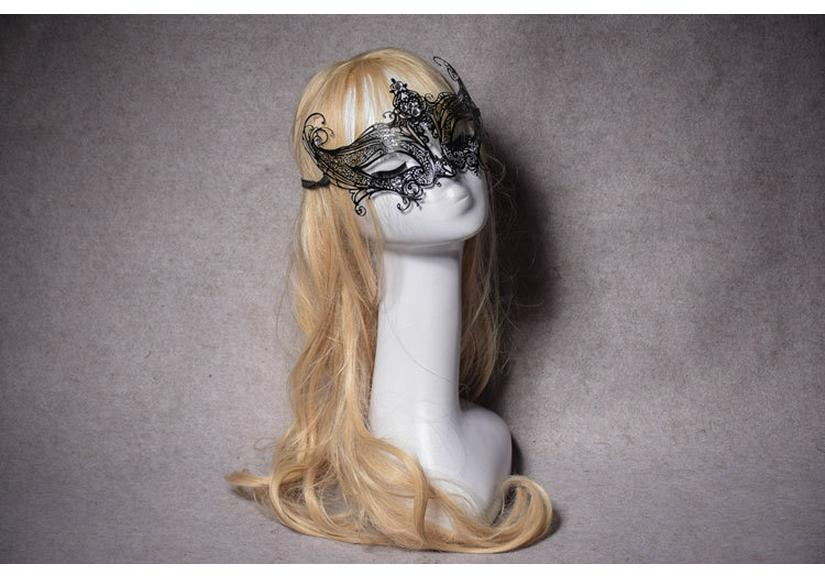 Wrought Iron Half-Face Princess Mask - Women's Masquerade Halloween Mask